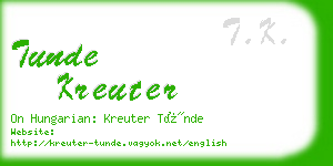 tunde kreuter business card